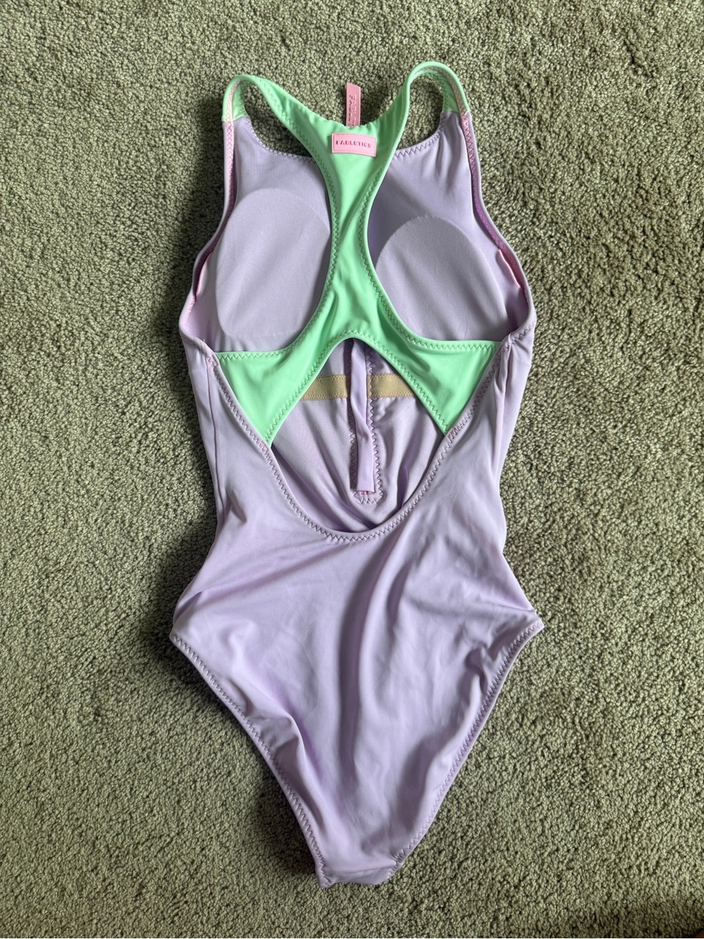 Fabletics Zip-Front Racerback One-Piece Swimsuit - Picture 4 of 5